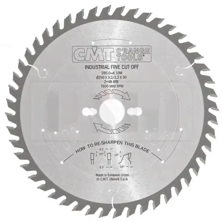 CMT 285.084.14M Диск пильный 350x30x3,5/2,5 10° 15° atb z=84-4