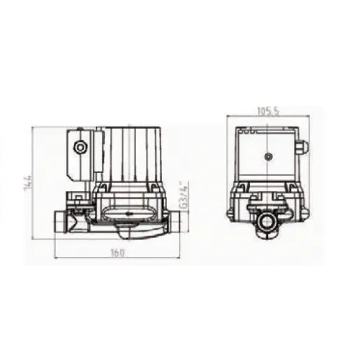 Насос повышения давления Pumpman GRS 12/9-Z с гайками (GRS12/9-Z)-1