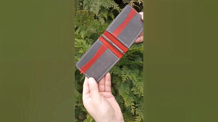 Зажим для купюр из натуральной кожи. Зажим для денег. Money clip. Money clip wallet.