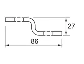 Пластина Z-образная MSZ 700 2 отверстия