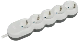 Удлинитель 5х5м с заземл. 16А IP20 Uno У05 2P+PE 250В 3х1.5 IEK WYP53-16-05-05-Z