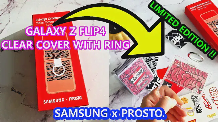 SAMSUNG x PROSTO | Galaxy Z FLIP 4 | clear cover with RING | LIMITED Edition !!