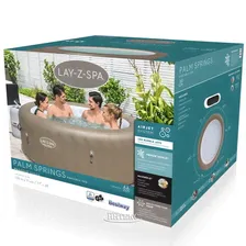 Надувной бассейн-джакузи Lay-Z-Spa: Palm Springs 196*71 см, аэромассаж, аксессуары