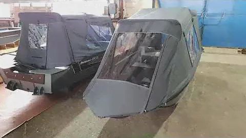 Готовимся к холодам вместе с ходовыми тентами на моторные лодки Swimmer 370 и Swimmer 370XL