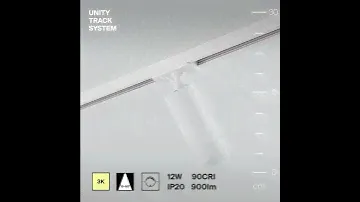 Трековый однофазный поворотный светильник на штанге Maytoni TR021-1-12B3K-Z-D-W Focus Zoom