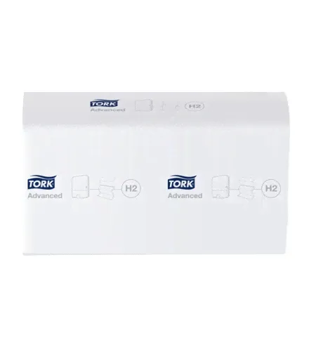 Бумажные полотенца Tork Multifold H2, 471150, листовые, Z-сложение, белые, 190шт, 2 слоя-2