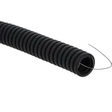 Труба гофрированная EKF ПВХ d=32мм с протяжкой черная (уп.50м) tg-z-32-50-black