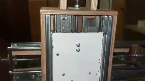 чпу cnc из мебельных направляющих своими руками (1Тест)продолжение следует