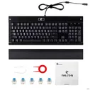 Механическая клавиатура Z 77 RGB с подсветкой 104 клавиш тактильные синие
